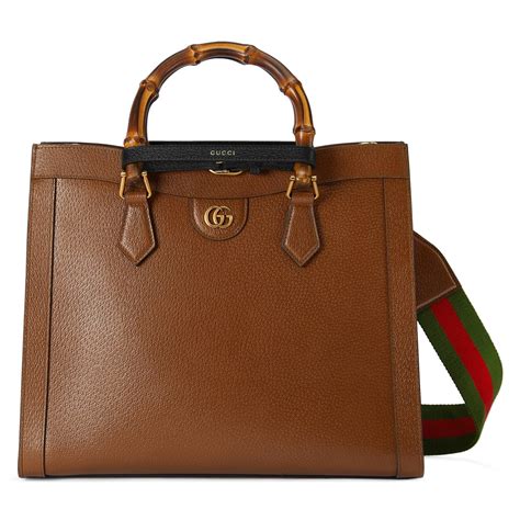 gucci diana textured-leather tote|gucci diana medium tote.